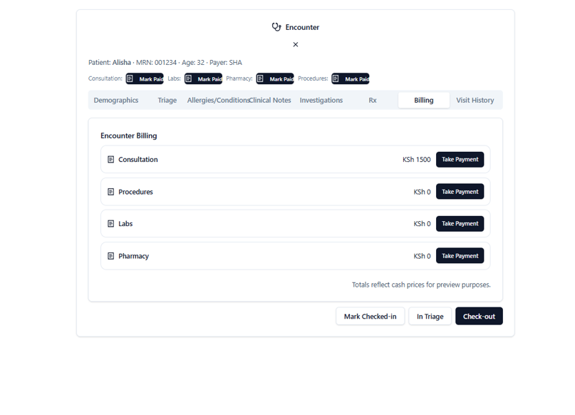 Streamlined Billing and Insurance Handling